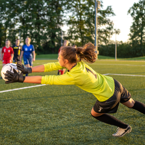 Soccer goal-keeper Soccer goal-keeper